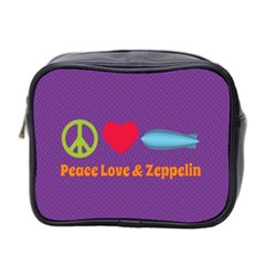 Peace Love & Zeppelin Mini Travel Toiletry Bag (two Sides)