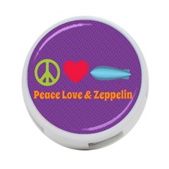 Peace Love & Zeppelin 4-port Usb Hub (two Sides) by SaraThePixelPixie