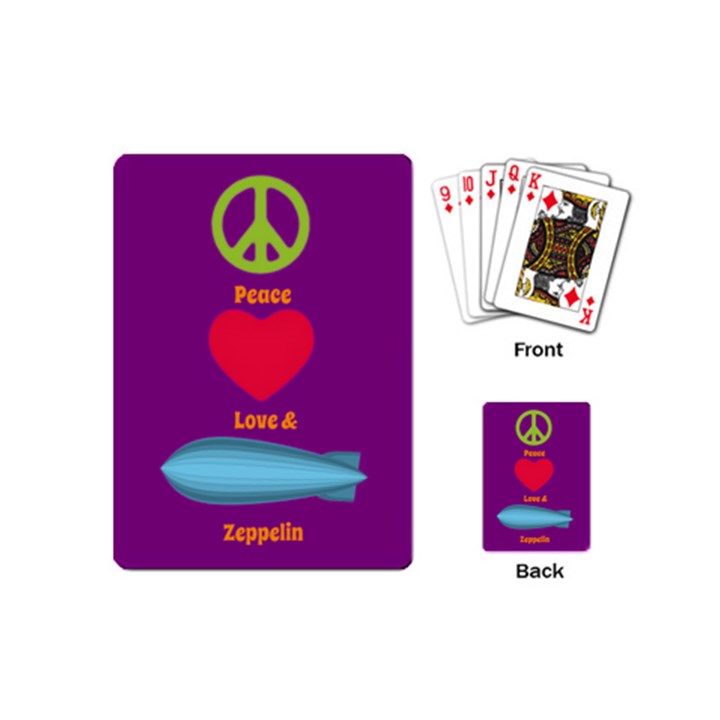 Peace Love & Zeppelin Playing Cards (Mini)