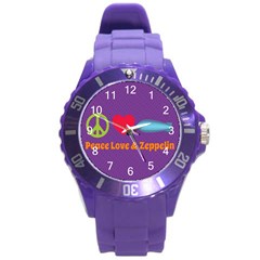 Peace Love & Zeppelin Plastic Sport Watch (large)