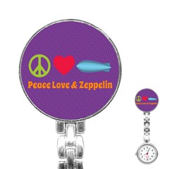 Peace Love & Zeppelin Stainless Steel Nurses Watch