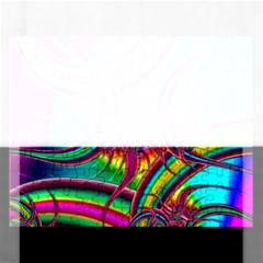 Abstract Neon Fractal Rainbows Jigsaw Puzzle (rectangle) by StuffOrSomething