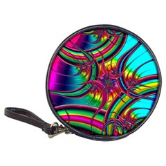 Abstract Neon Fractal Rainbows Cd Wallet by StuffOrSomething