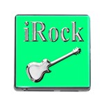 iRock Memory Card Reader with Storage (Square) Front