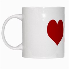 Love Is More Than Money White Coffee Mug by dflcprints