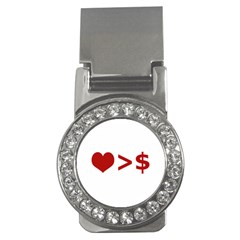 Love Is More Than Money Money Clip (cz) by dflcprints