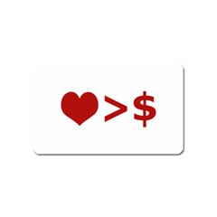 Love Is More Than Money Magnet (name Card) by dflcprints