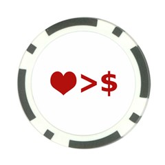 Love Is More Than Money Poker Chip (10 Pack)