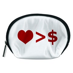 Love Is More Than Money Accessory Pouch (medium) by dflcprints