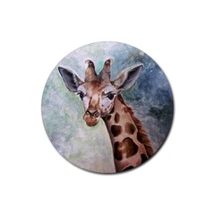 Giraffe Drink Coasters 4 Pack (round)