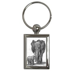 Elephant Key Chain (rectangle)