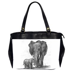 Elephant Oversize Office Handbag (two Sides)