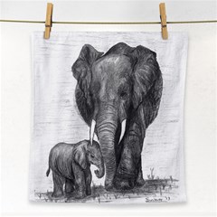 Elephant2 Face Towel