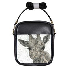 Giraffe Girl s Sling Bag by sdunleveyartwork