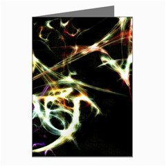 Futuristic Abstract Dance Shapes Artwork Greeting Card (8 Pack) by dflcprints