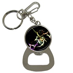 Futuristic Abstract Dance Shapes Artwork Bottle Opener Key Chain by dflcprints