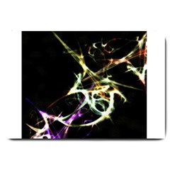 Futuristic Abstract Dance Shapes Artwork Large Door Mat