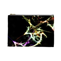 Futuristic Abstract Dance Shapes Artwork Cosmetic Bag (large) by dflcprints