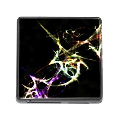 Futuristic Abstract Dance Shapes Artwork Memory Card Reader With Storage (square) by dflcprints