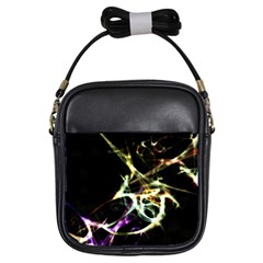 Futuristic Abstract Dance Shapes Artwork Girl s Sling Bag by dflcprints