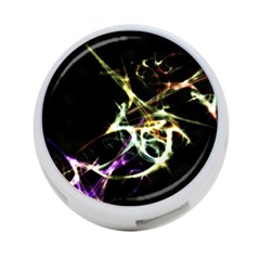 Futuristic Abstract Dance Shapes Artwork 4-port Usb Hub (one Side) by dflcprints