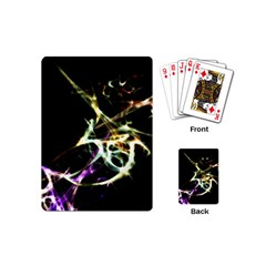 Futuristic Abstract Dance Shapes Artwork Playing Cards (mini) by dflcprints