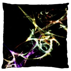 Futuristic Abstract Dance Shapes Artwork Large Cushion Case (two Sided) 