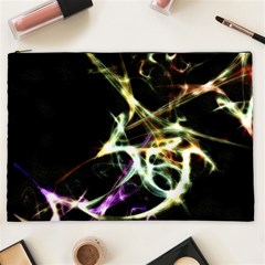 Futuristic Abstract Dance Shapes Artwork Cosmetic Bag (xxl) by dflcprints