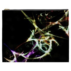 Futuristic Abstract Dance Shapes Artwork Cosmetic Bag (xxxl) by dflcprints