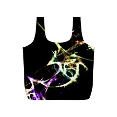 Futuristic Abstract Dance Shapes Artwork Reusable Bag (s)