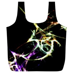 Futuristic Abstract Dance Shapes Artwork Reusable Bag (xl) by dflcprints