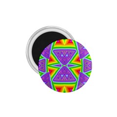 Trippy Rainbow Triangles 1 75  Button Magnet