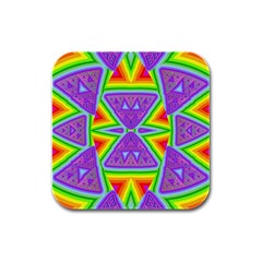 Trippy Rainbow Triangles Drink Coasters 4 Pack (square)