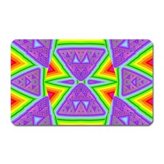 Trippy Rainbow Triangles Magnet (rectangular)