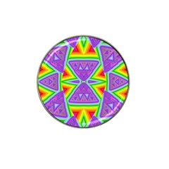 Trippy Rainbow Triangles Golf Ball Marker (for Hat Clip)