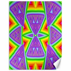 Trippy Rainbow Triangles Canvas 12  X 16  (unframed)