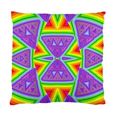 Trippy Rainbow Triangles Cushion Case (single Sided) 