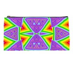 Trippy Rainbow Triangles Pencil Case