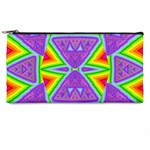 Trippy Rainbow Triangles Pencil Case Front