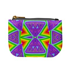 Trippy Rainbow Triangles Coin Change Purse