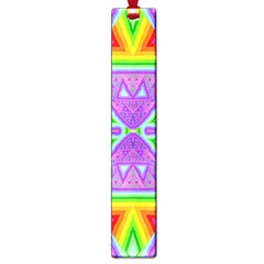 Trippy Rainbow Triangles Large Bookmark