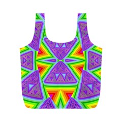 Trippy Rainbow Triangles Reusable Bag (m)