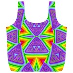 Trippy Rainbow Triangles Reusable Bag (XL) Front