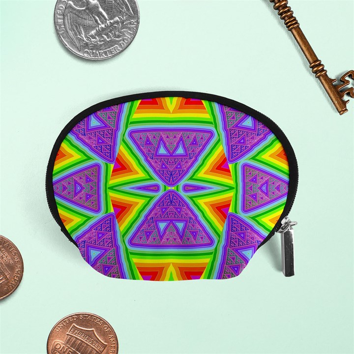 Trippy Rainbow Triangles Accessory Pouch (Small)