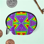 Trippy Rainbow Triangles Accessory Pouch (Small) Back