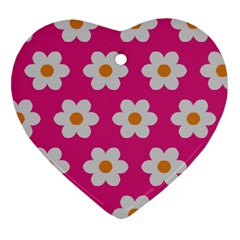 Daisies Heart Ornament