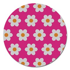 Daisies Magnet 5  (round)