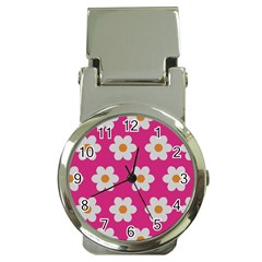 Daisies Money Clip With Watch