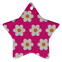 Daisies Star Ornament (two Sides)