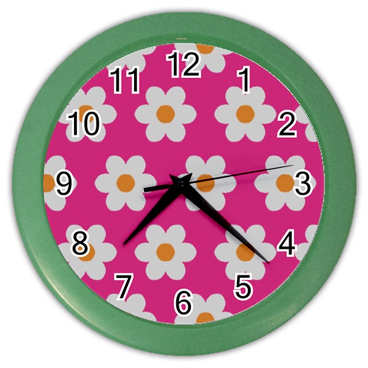 Daisies Wall Clock (Color)